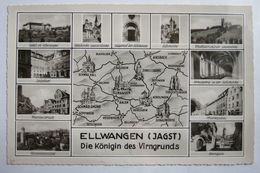 (11/10/74) Postkarte/AK "Ellwangen (Jagst)" Die Königin Des Virngrunds, Mehrbidlkarte Mit 11 Ansichten - Ellwangen