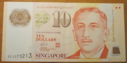 SINGAPORE  10 DOLLARS  2009 P-48c  Xf+  Polymer - Singapore