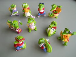 Delcampe - Kinder - Crazy Crocos - 1996 - Série Complète Sans BPZ - Monoblocs