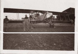 AEROPLANE ALENTOURS DE REIMS CHAMPAGNE (tirage Moderne D Prés Plaque Photo Anciennes ) - Piloten