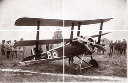 AEROPLANE ALENTOURS DE REIMS CHAMPAGNE (tirage Moderne D Prés Plaque Photo Anciennes ) - Aviatori
