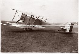 AEROPLANE ALENTOURS DE REIMS CHAMPAGNE (tirage Photo Moderne D Aprés Plaque Photo Anciennes ) - Piloten