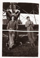 AEROPLANE ALENTOURS DE REIMS CHAMPAGNE (tirage Photo Moderne D Aprés Plaque Photo Anciennes ) - Airmen, Fliers