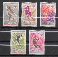 1968 -- Tps N° 1543 à 1547 ( 5 Valeurs)--Jeux Olympiques D'Hiver-Grenoble- NEUFS ** --gomme Intacte--cote 3.00€  ....... - Ungebraucht