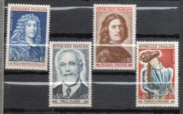 1965 -- Tps N° 1442 à 1545 ( 4 Valeurs)--Personnes Célèbres - NEUFS ** --gomme Intacte--cote 2.20€  ....... - Unused Stamps