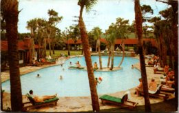 South Carolina Myrtle Beach El Rancho Motel Swimming Pool 1957 - Myrtle Beach