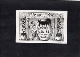 DOUBS - Céramique D'HYEVRE - Pierre GENTET - HYEVRE PAROISSE - Werbung