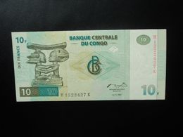 RÉPUBLIQUE DÉMOCATIQUE DU CONGO * : 10 FRANCS   1.11.1997   P 87B      Presque NEUF - Repubblica Democratica Del Congo & Zaire