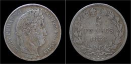 France Louis Philippe I 5 Francs 1838A - 5 Francs