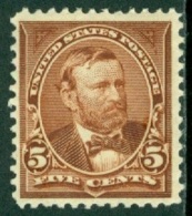 UNITED STATES OF AMERICA 1895 GENERAL ISSUES, 5c CHOCOLATE GRANT* (MH) - Neufs
