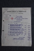 Facture Ancienne - TOULOUSE, CHARLIONAIS Et PANASSIER, Fournitures Pour Bars Et Cafés - 1900 – 1949