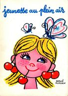 CPA Publicitaire Ancienne * Illustrateur HERVE MORVAN * Jeunesse Au Plein Air * Enfant Papillons Cerises - Advertising