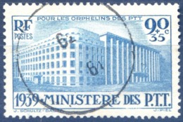 France N°424 - Pour Les Orphelins Des PTT - Oblitéré - (F602) - Gebruikt