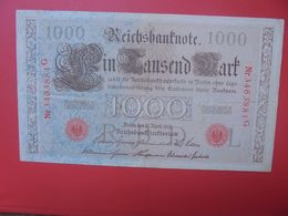 Reichsbanknote 1000 MARK 1910 CACHET ROUGE  (B.15) - 1000 Mark