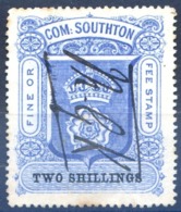 Grande Bretagne - Fiscal - COM: SOUTHTON - FINE OR FEE STAMP - TWO SHILLING - (F655) - Revenue Stamps