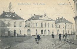 SAINT-NICOLAS-WAES : Place De La Station - Cachet De La Poste 1907 - Sint-Niklaas