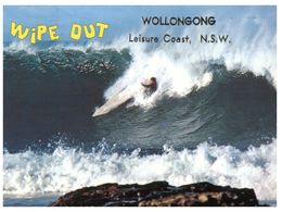 (A 38) Australia - NSW - Wollongong Surf - Wipe Out (with Stamp) - Wollongong