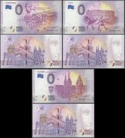 Croatia Hrvatska 0 Euro 2019 3 Different Souvenir Banknotes - Croatie