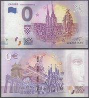 Croatia Hrvatska Zagreb 0 Euro 2019 Souvenir Banknote - Prove Private