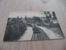 CPA 92 Haut De Seine Fontenay Aux Roses Avenue De Sceaux Et La Gare - Fontenay Aux Roses