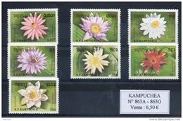 Kampuchéa. Fleurs. Nymphéa - Kampuchea