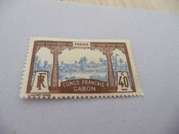 TP Colonies Françaises GABON Charnière N° 42 - Neufs