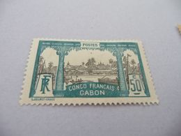 TP Colonies Françaises GABON Charnière N° 44 - Ongebruikt