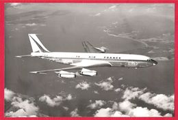 Boeing 707 AIR FRANCE F-BHSB "Chateau De Chambord" En Vol Vers 1959 Grande Photo 24x16 - Aviazione