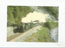 DANS LES GORGES DU RHIN PRES DE TRIN G 3/4 "HEIDI" ET G 4/5 107 LE 29 9 1968 - Trin