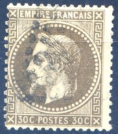 France N°30b Brun-noir - Oblitéré - (F640) - 1863-1870 Napoléon III. Laure