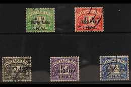 TRIPOLITANIA  POSTAGE DUES 1950 Set Complete, SG TD6/10, Very Fine Used. Scarce Set. (5 Stamps) For More Images, Please  - Africa Oriental Italiana