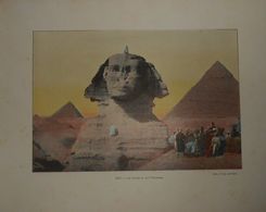 Egypte. Le Sphinx Et Les Pyramides. Photogravure Début XIXe. - Stiche & Gravuren