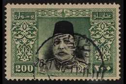 1914  200pi Black & Green Sultan (Michel 245, SG 515), Very Fine Cds Used, Fresh. For More Images, Please Visit Http://w - Other & Unclassified