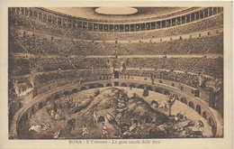 Rome - Roma -  Il Colosseo : La Gran Caccia Delle Fiere (gravure) - Colisée