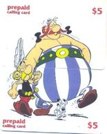 Asterix & Obelix $5, LDPC, 2 Prepaid Calling Cards, PROBABLY FAKE, # Asterix-1 - Puzzle