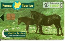 CARTE-PUCE-ESPAGNE-1997-CHEVAUX-TBE - Paarden
