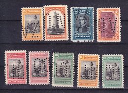 EX-PR-20-06 9 STAMPS WITH PERFINS. - Unused Stamps