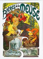 Publicité Biere De La Meuse   Illustration Mucha Reproduction - Mucha, Alphonse