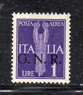 RSI225 - GNR 1944 , Posta Aerea 1 Lira Integro  ***  MNH - Airmail