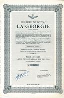 Titre Ancien - Filature De Coton La Géorgie Société Anonyme - Titre De 1952 - - Textile