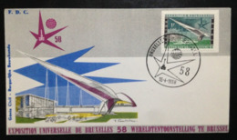 Belgium, Uncirculated FDC, « Exposition Universelle », « Bruxelles », 1958 - 1958 – Brüssel (Belgien)