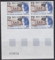 NEW CALEDONIA (1988) Jean Mariotti. Imperforate Corner Block Of 4. Scott No 603, Yvert No PA259. - Colecciones & Series