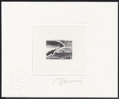 ST. PIERRE & MIQUELON (2004) Harbour Porpoise (Phocoena Phocoena). Die Proof In Black Signed By The Engraver. #771 - Geschnittene, Druckproben Und Abarten