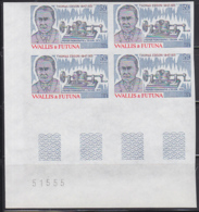 WALLIS & FUTUNA (1981) Edison. First Phonograph. Imperforate Corner Bl/4. Scott No 273, Yvert No 275. - Non Dentellati, Prove E Varietà