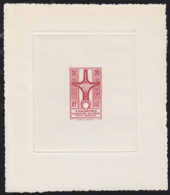 GHADAMES (1949) Cross Of Agadem. Die Proof In Red (unsigned). Scott No 3NC2, Yvert No PA2. - Other & Unclassified