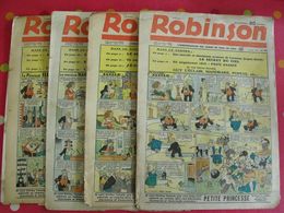 4 N° De Robinson  De 1939. Guy L'éclair, Mandrake, Illico Popeye, Jean Bolide, Luc Bradefer - Other Magazines