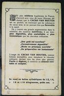 Chromo Publicité VAN HOUTEN (13x9cm) - Van Houten