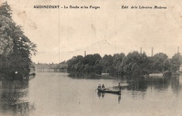 Audincourt (Doubs) Le Doubs Et Les Forges, Barque Promenade - Edition Librairie Moderne - Otros & Sin Clasificación