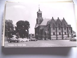 Nederland Holland Pays Bas Rijssen Met Oude Auto's Bij Schild Kerk - Rijssen