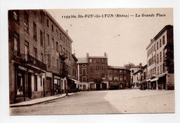 - CPA SAINTE-FOY-LES-LYON (69) - La Grande Place 1932 - Photo Goutagny 1199 Bis - - Autres & Non Classés